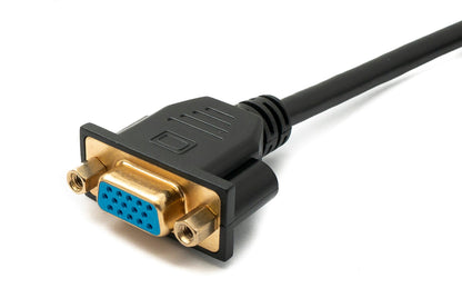 SYSTEM-S D Sub15 Kabel 150 cm HD VGA 15 Pin Stecker zu Buchse DB15