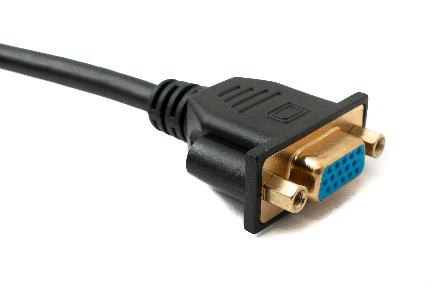 SYSTEM-S D Sub15 Kabel 150 cm HD VGA 15 Pin Stecker zu Buchse DB15 Winkel Up Angled