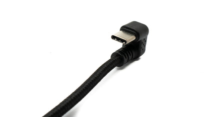 SYSTEM-S USB 3.1 Kabel 150 cm Typ C Stecker zu 2.0 A Stecker 180° U Turn Winkel