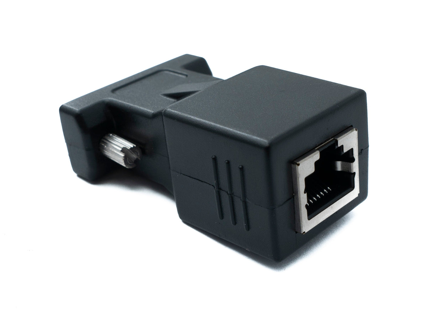 SYSTEM-S Ethernet VGA over IP Konverter VGA Stecker & Buchse zu LAN RJ45 Buchse 20m Reichweite