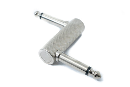SYSTEM-S Audio Adapter Stereo TS 6.35 mm Klinke Stecker zu Stecker Z Typ für Gitarrenpedal