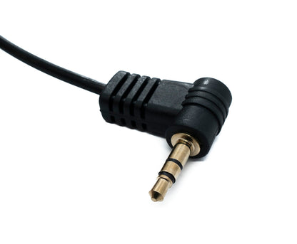 SYSTEM-S Audio Jack Cable 100 cm 3.5 mm TRS Male to Male Angled AUX Black