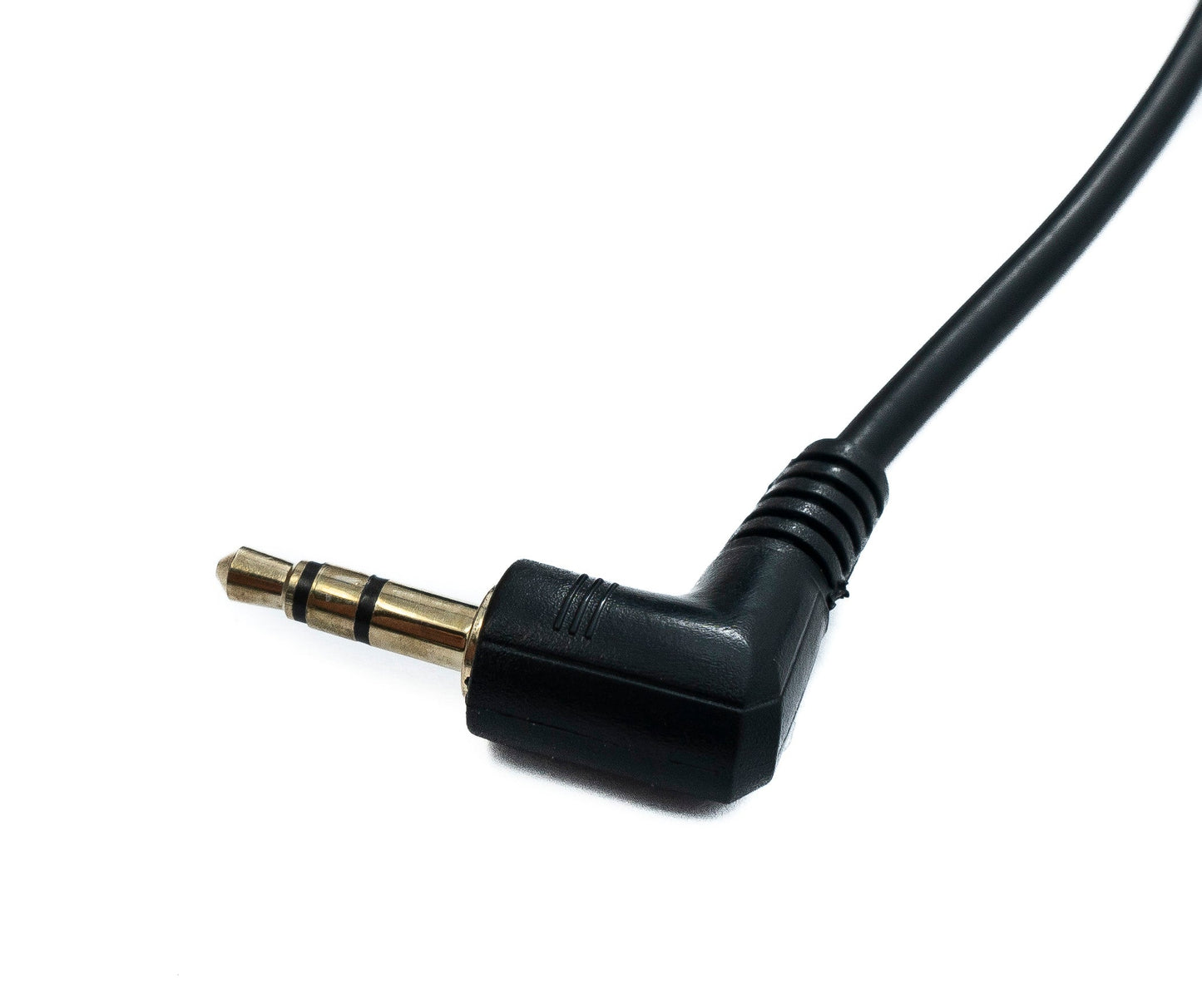 SYSTEM-S Audio Jack Cable 180 cm 3.5 mm TRS Male to Male Angled AUX Black