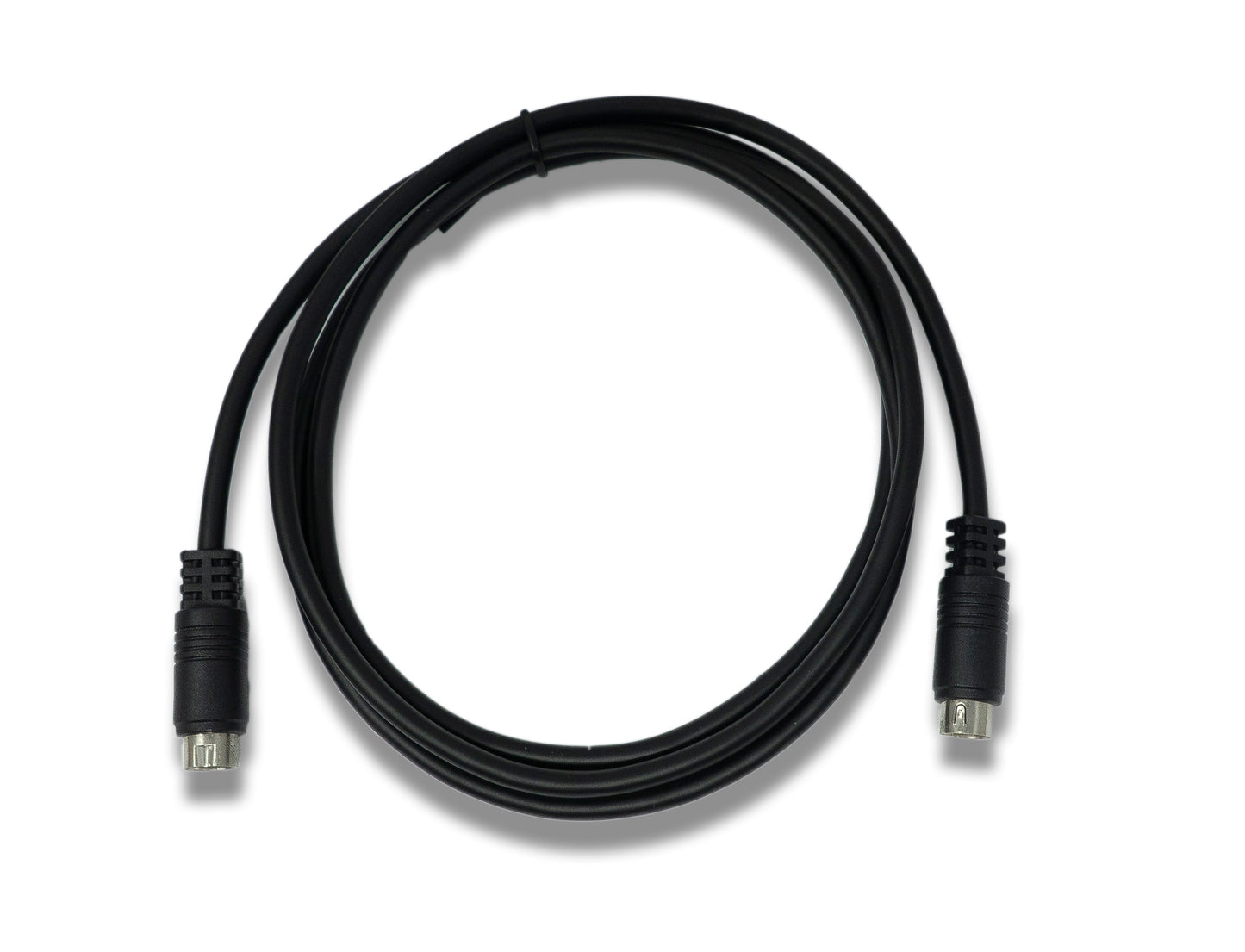 SYSTEM-S S-Video Kabel 150 cm Din 10 Pin Stecker zu Stecker in Schwarz
