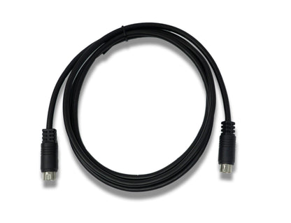 SYSTEM-S S-Video Kabel 150 cm Din 10 Pin Stecker zu Stecker in Schwarz