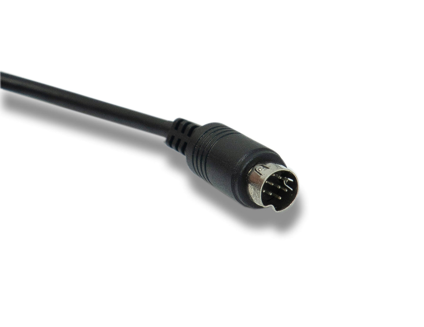 SYSTEM-S S-Video Kabel 150 cm Din 10 Pin Stecker zu Stecker in Schwarz