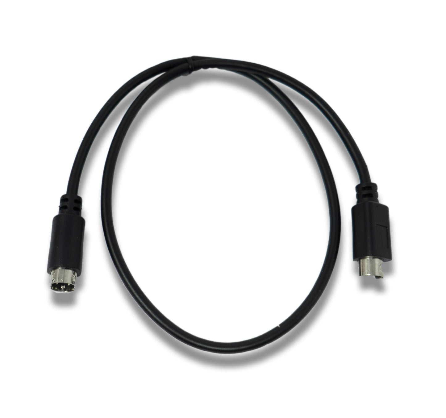 SYSTEM-S S-Video Kabel 50 cm Din 4 Pin Stecker zu Stecker in Schwarz