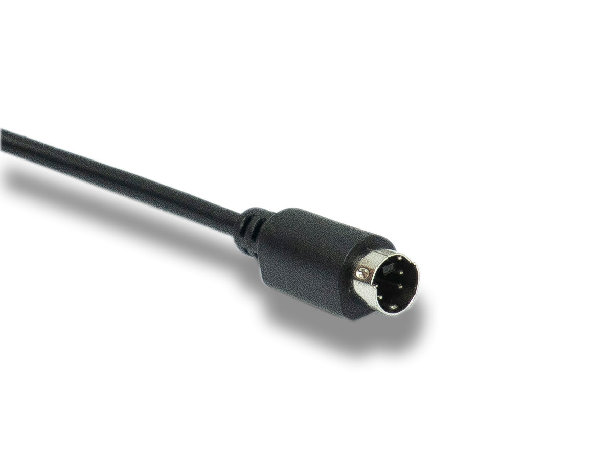 SYSTEM-S S-Video Kabel 3 m Din 4 Pin Stecker zu Stecker in Schwarz