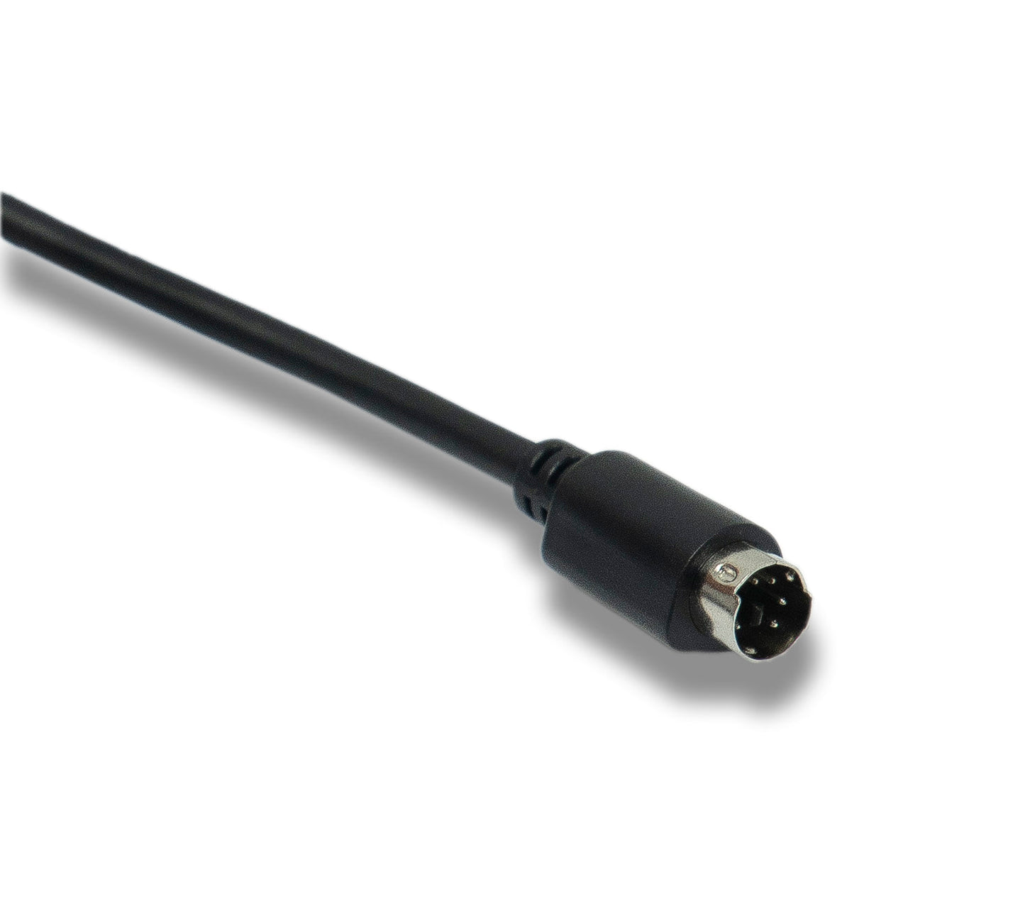 SYSTEM-S S-Video Kabel 180 cm Din 6 Pin Stecker zu Stecker in Schwarz
