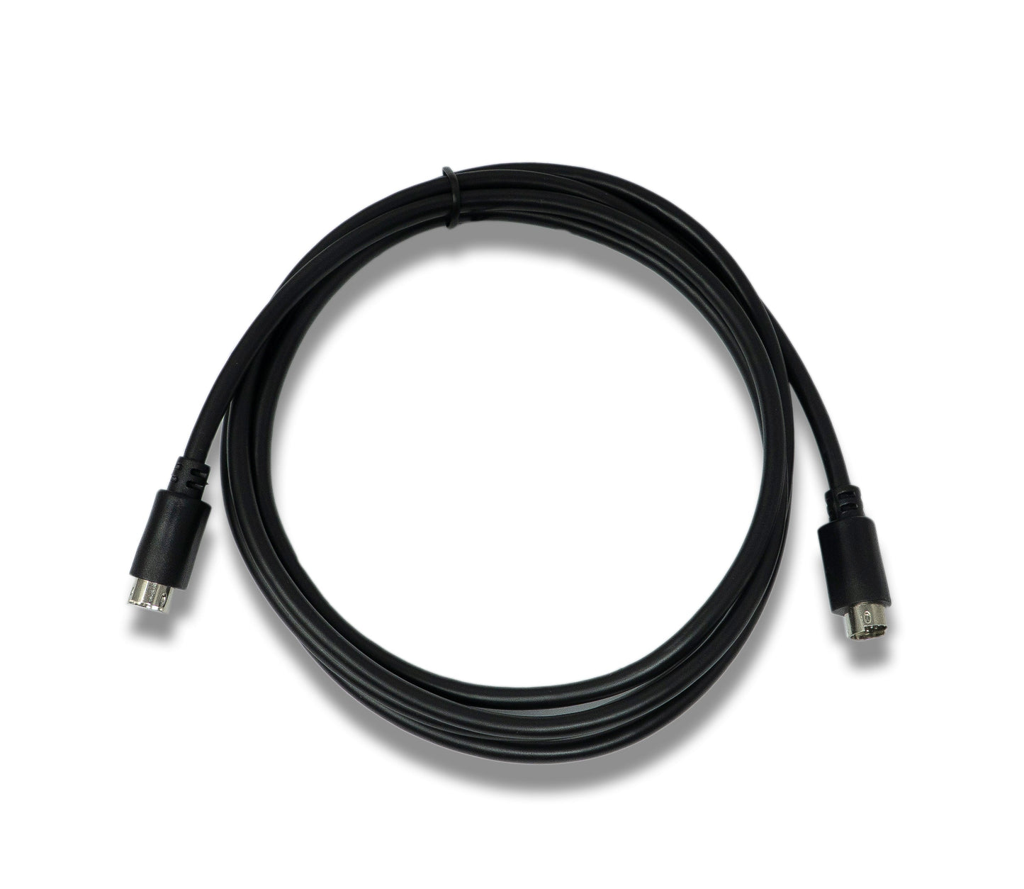 SYSTEM-S S-Video Kabel 180 cm Din 8 Pin Stecker zu Stecker in Schwarz