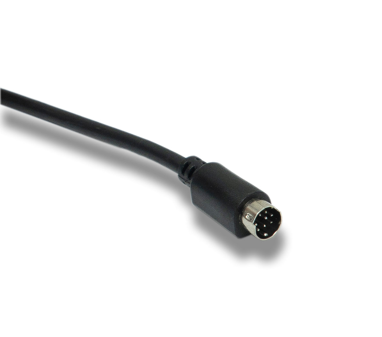 SYSTEM-S S-Video Kabel 180 cm Din 8 Pin Stecker zu Stecker in Schwarz