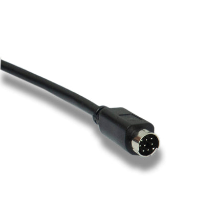 SYSTEM-S S-Video Kabel 180 cm Din 8 Pin Stecker zu Stecker in Schwarz
