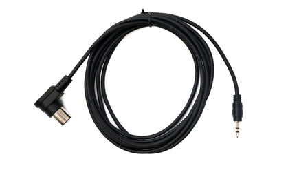 SYSTEM-S MIDI Kabel 3 m Din 5 Pin Stecker zu 3,5 mm Klinke Stecker AUX Winkel