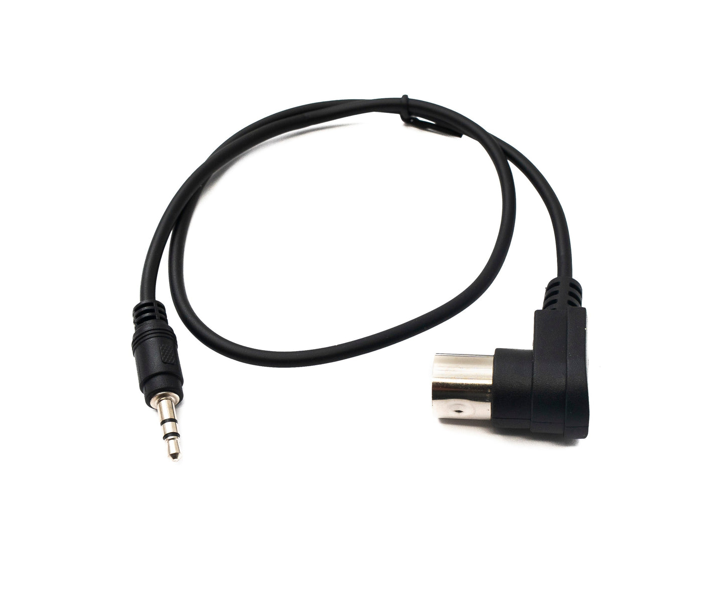 SYSTEM-S MIDI Kabel 50 cm Din 5 Pin Stecker zu 3,5 mm Klinke Stecker AUX Winkel