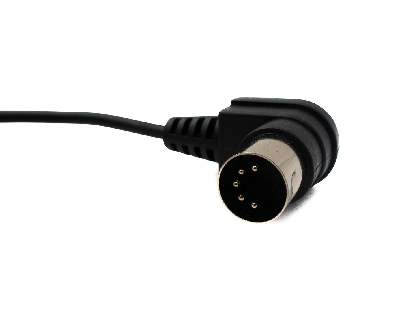 SYSTEM-S MIDI Kabel 50 cm Din 5 Pin Stecker zu 3,5 mm Klinke Stecker AUX Winkel