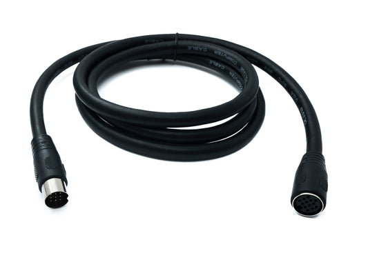 SYSTEM-S S-Video cable 150 cm Din 13 pin male to female in black