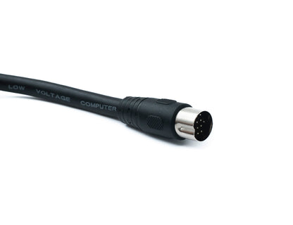 SYSTEM-S S-Video Kabel 150 cm Din 13 Pin Stecker zu Buchse in Schwarz
