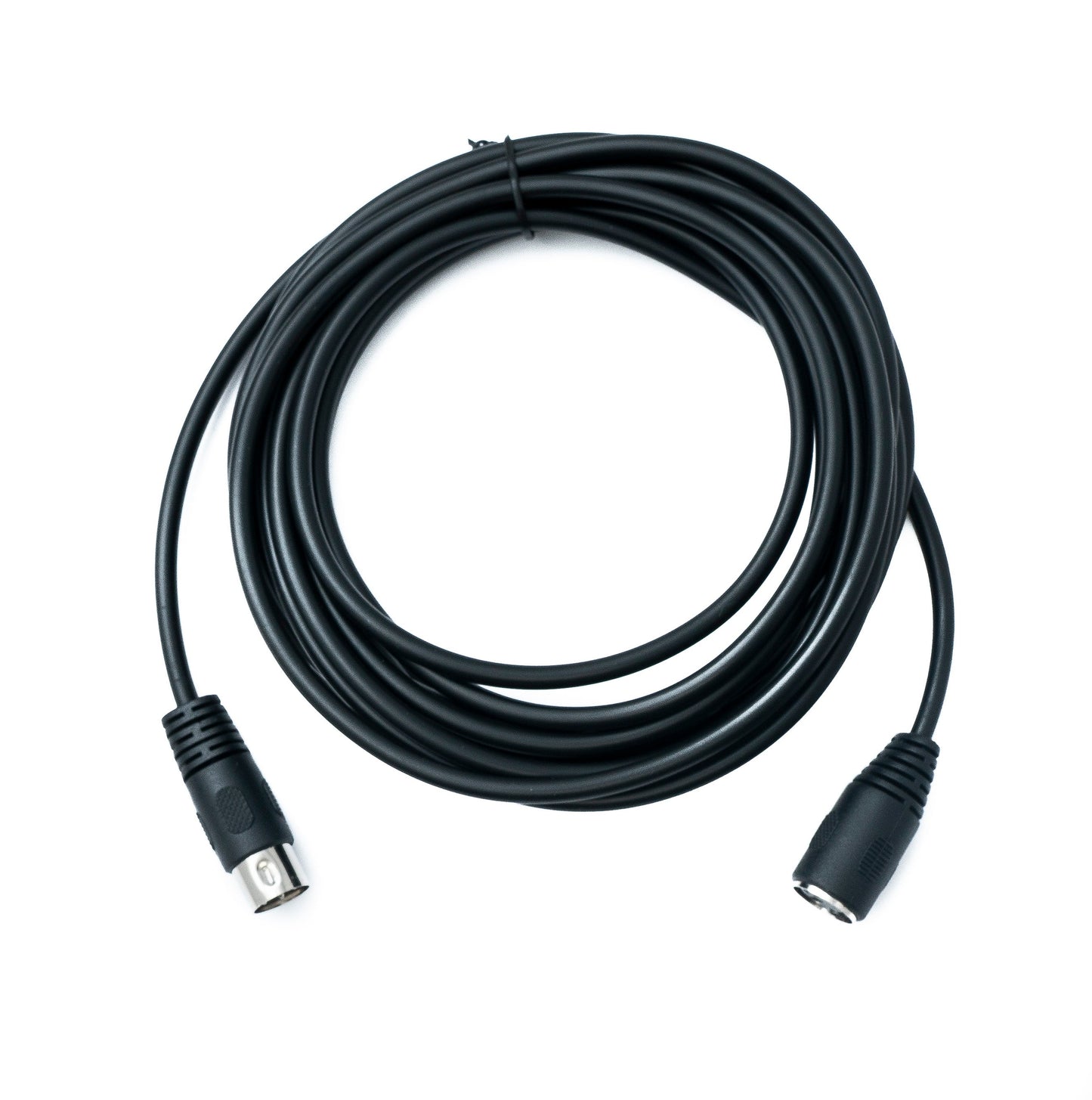 SYSTEM-S S-Video Kabel 5 m Din 3 Pin Stecker zu Buchse in Schwarz