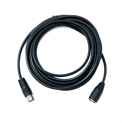 SYSTEM-S S-Video Kabel 5 m Din 3 Pin Stecker zu Buchse in Schwarz