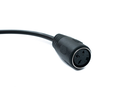 SYSTEM-S S-Video Kabel 5 m Din 3 Pin Stecker zu Buchse in Schwarz