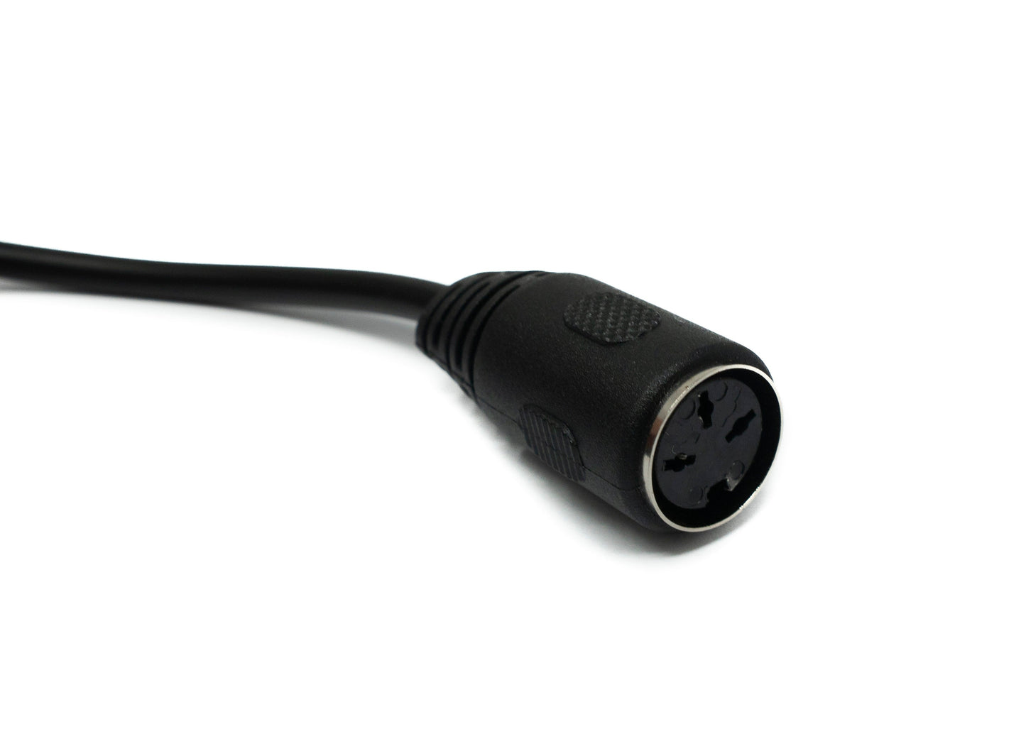 SYSTEM-S S-Video cable 100 cm Din 3 pin male to female in black