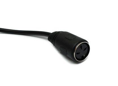 SYSTEM-S S-Video cable 100 cm Din 3 pin male to female in black