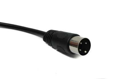 SYSTEM-S S-Video cable 100 cm Din 3 pin male to female in black