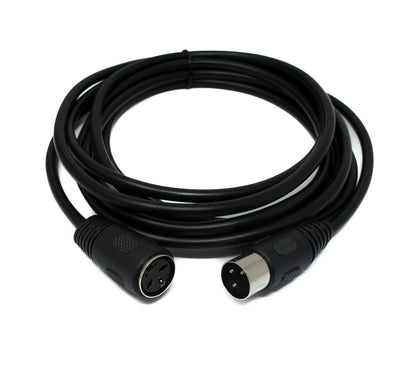 SYSTEM-S S-Video cable 3 m Din 3 pin male to female in black
