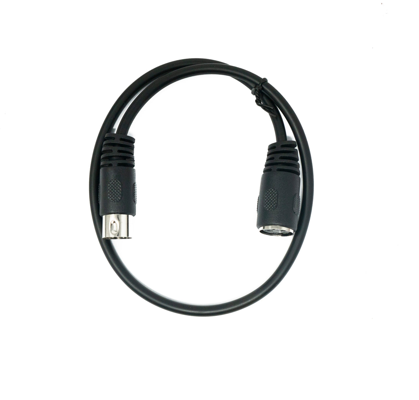 SYSTEM-S S-Video Kabel 50 cm Din 3 Pin Stecker zu Buchse in Schwarz