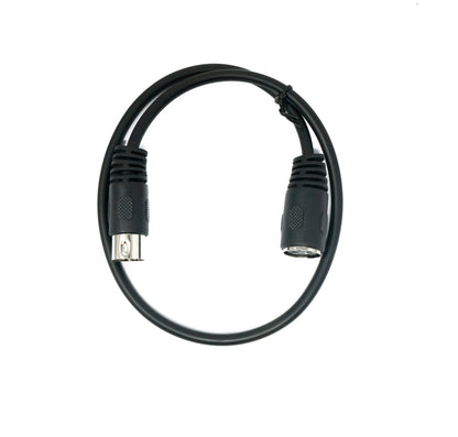 SYSTEM-S S-Video Kabel 50 cm Din 3 Pin Stecker zu Buchse in Schwarz