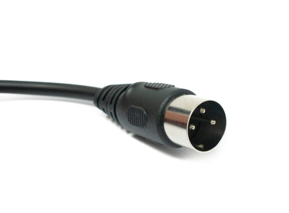 SYSTEM-S S-Video Kabel 50 cm Din 3 Pin Stecker zu Buchse in Schwarz
