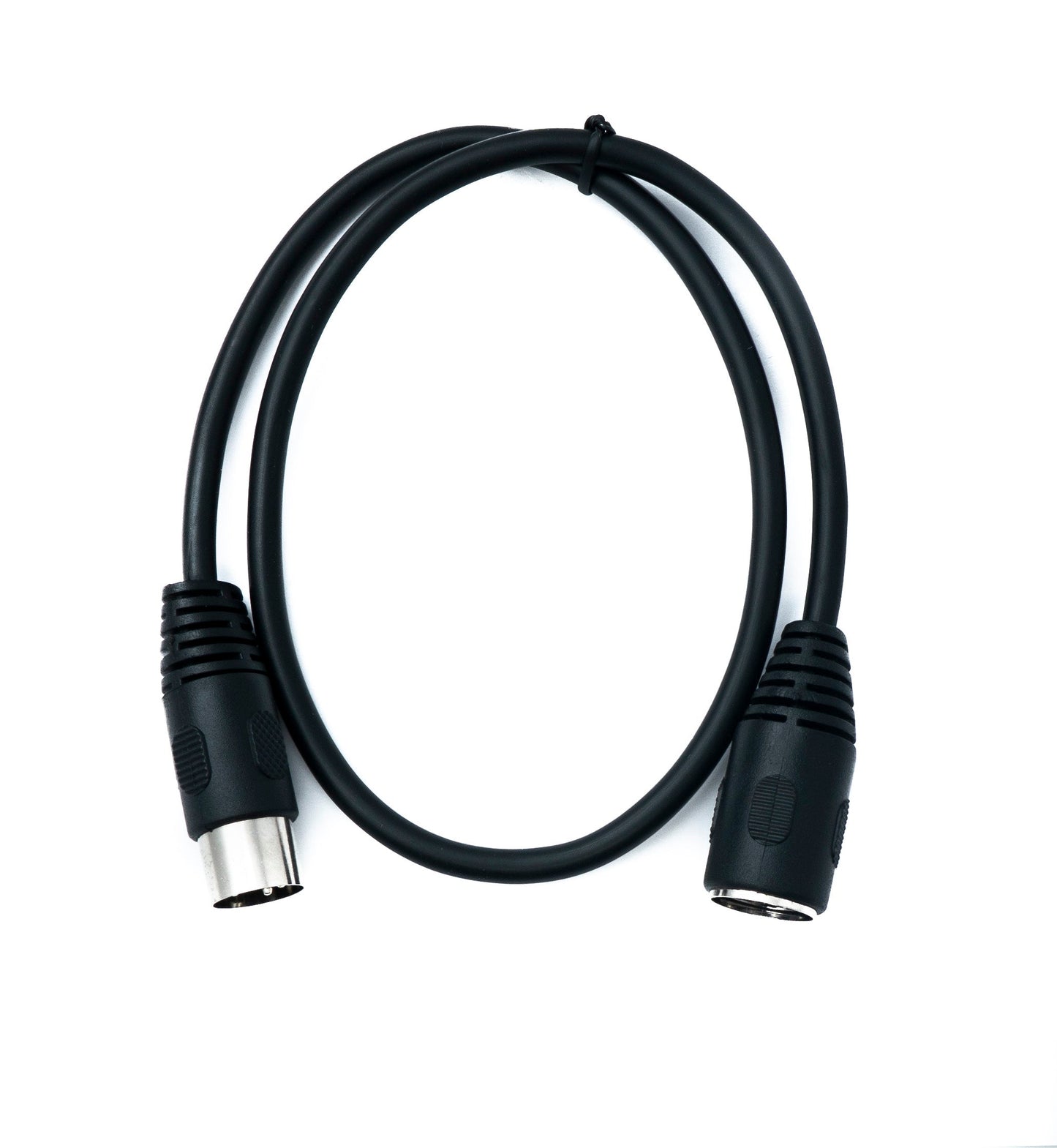 SYSTEM-S S-Video Kabel 50 cm Din 4 Pin Stecker zu Buchse in Schwarz