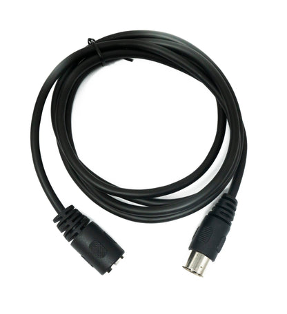 SYSTEM-S S-Video Kabel 150 cm Din 6 Pin Stecker zu Buchse in Schwarz