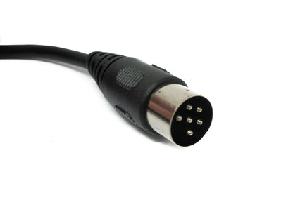 SYSTEM-S S-Video Kabel 150 cm Din 6 Pin Stecker zu Buchse in Schwarz