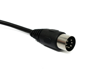 SYSTEM-S S-Video cable 150 cm Din 7 pin male to female in black