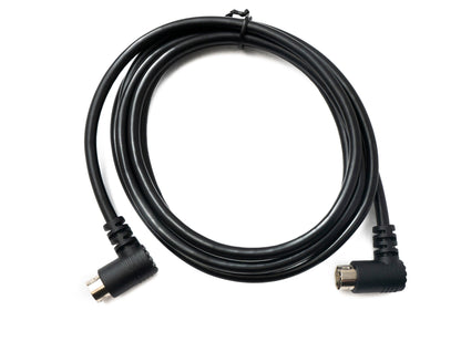 SYSTEM-S S-Video cable 180 cm Din 4 pin plug to plug dual angle