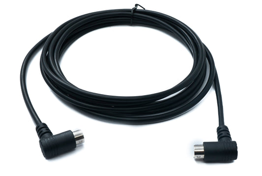 SYSTEM-S S-Video Kabel 3 m Din 4 Pin Stecker zu Stecker Dual Winkel