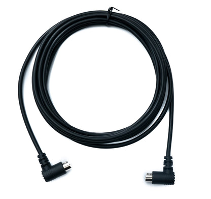 SYSTEM-S S-Video Kabel 3 m Din 4 Pin Stecker zu Stecker Dual Winkel