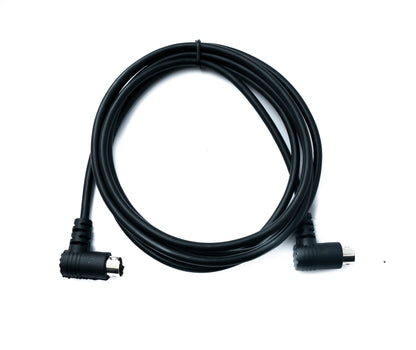 SYSTEM-S S-Video Kabel 50 cm Din 4 Pin Stecker zu Stecker Dual Winkel