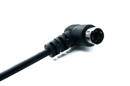 SYSTEM-S S-Video Kabel 50 cm Din 4 Pin Stecker zu Stecker Dual Winkel