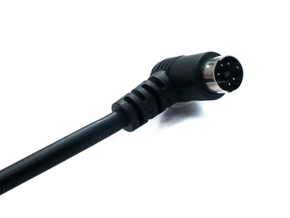 SYSTEM-S S-Video Kabel 180 cm Din 5 Pin Stecker zu Stecker Dual Winkel