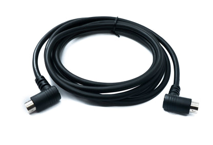SYSTEM-S S-Video Kabel 180 cm Din 6 Pin Stecker zu Stecker Dual Winkel