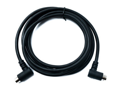 SYSTEM-S S-Video Kabel 180 cm Din 6 Pin Stecker zu Stecker Dual Winkel