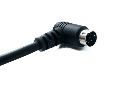SYSTEM-S S-Video Kabel 180 cm Din 6 Pin Stecker zu Stecker Dual Winkel