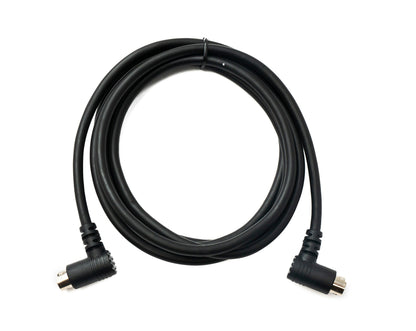 SYSTEM-S S-Video Kabel 180 cm Din 7 Pin Stecker zu Stecker Dual Winkel