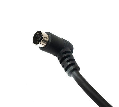SYSTEM-S S-Video Kabel 180 cm Din 7 Pin Stecker zu Stecker Dual Winkel