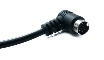 SYSTEM-S S-Video Kabel 180 cm Din 9 Pin Stecker zu Stecker Dual Winkel