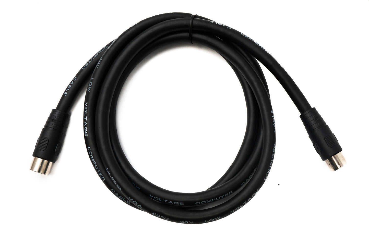 SYSTEM-S S-Video Kabel 150 cm Din 13 Pin Stecker zu Stecker Schwarz