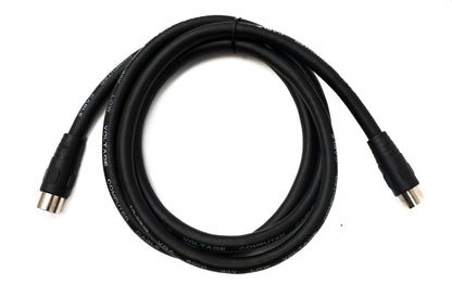 SYSTEM-S S-Video Kabel 150 cm Din 13 Pin Stecker zu Stecker Schwarz