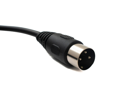 SYSTEM-S S-Video Kabel 100 cm Din 3 Pin Stecker zu Stecker Schwarz